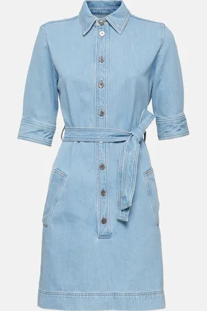 Frame Vestido camisero de denim