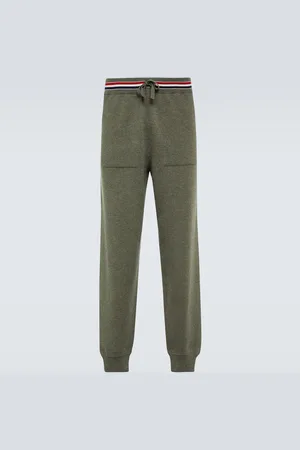 Thom Browne Pantalones deportivos de cachemir con RWB Stripe
