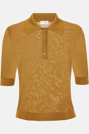 Saint Laurent Polo de cachemir, lana y seda
