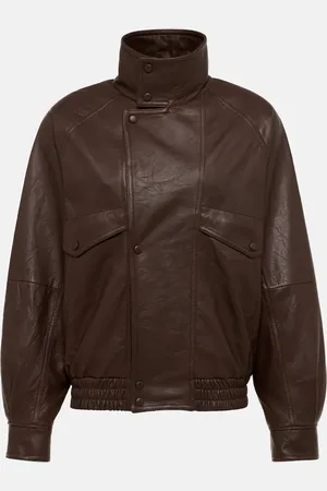 Saint Laurent Chaqueta bomber de piel