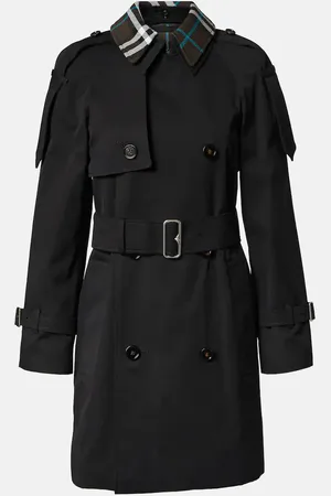 Burberry Gabardina de algodón con cinturón