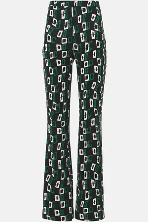 Diane von Furstenberg Pantalones flared Brooklyn de jersey