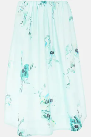 ZIMMERMANN Falda midi Lightburst de algodón floral