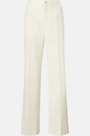 Moncler Pantalones de gabardina de tiro alto