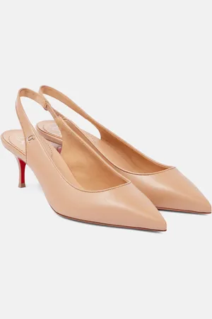 Christian Louboutin Salones Sporty Kate Sling 55 de piel
