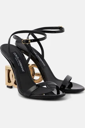 Dolce & Gabbana Sandalias Keira de charol con DG