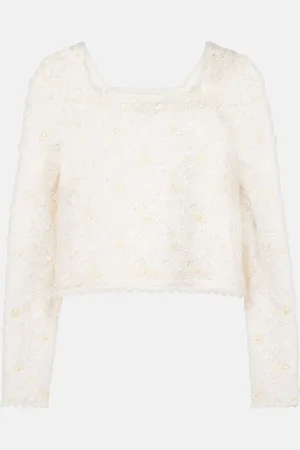 RIXO London Crop top Natayla de croché
