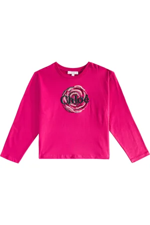 Chloé Chloé Kids Top de algodón con logo