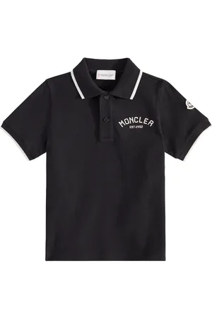 Moncler Polo de piqué de algodón con logo