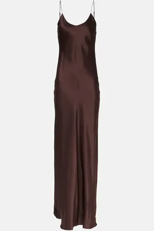 NILI LOTAN Vestido lencero de seda