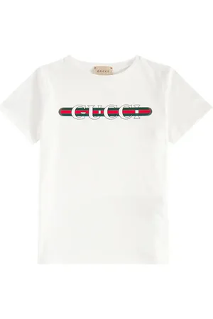 Gucci Camiseta de jersey de algodón con logo