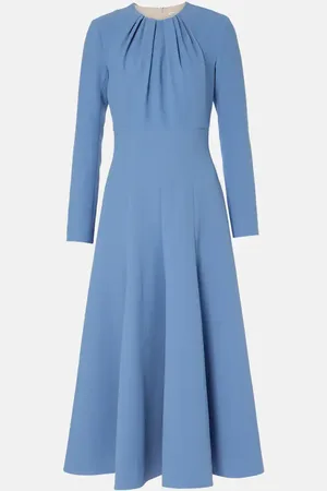EMILIA WICKSTEAD Vestido midi Belgium plisado