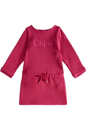 Chloé Chloé Kids Bebé - vestido de jersey de algodón con logo
