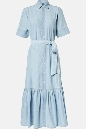Ralph Lauren Vestido camisero de chambray de algodón