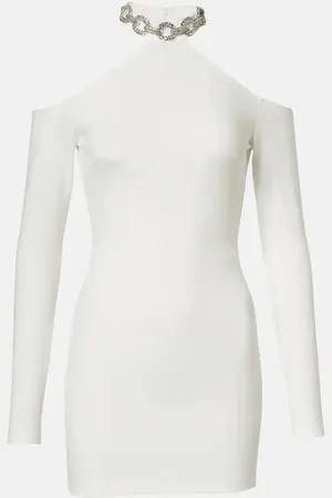 DAVID KOMA Novia - vestido corto con cristales