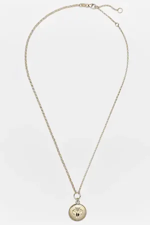 Foundrae Collar Protection de oro de 18 ct con diamantes
