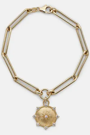 Foundrae Brazalete Spark Love de oro de 18 ct con diamantes