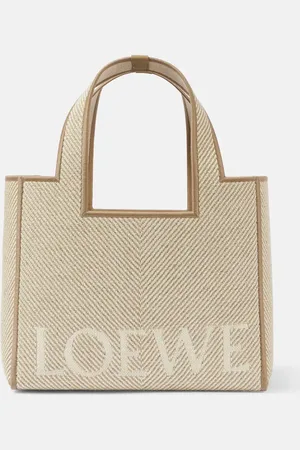 Loewe Shopper Font Small de lona en jacquard