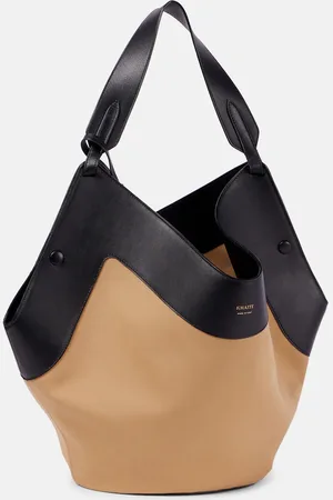 Khaite Tote Lotus Medium de lona y piel