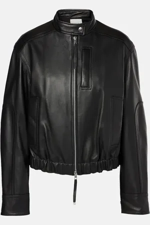 Vince Chaqueta bomber cropped de piel