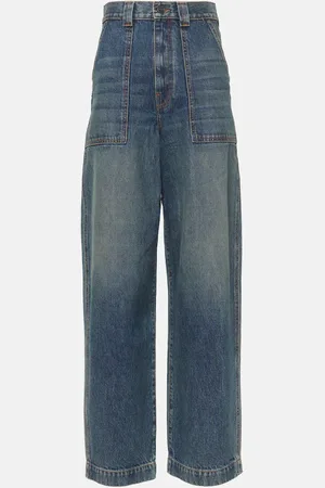 Khaite Jeans rectos Hewitt de tiro alto