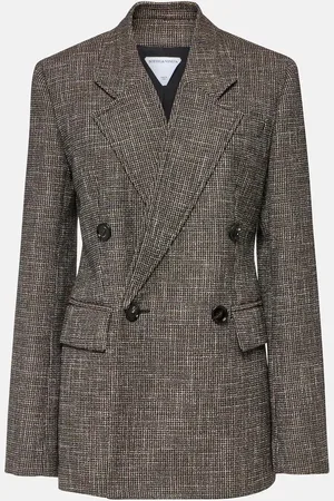 Bottega Veneta Blazer cruzado de mezcla de lana