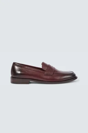 Manolo Blahnik Mocasines penny Perry de piel