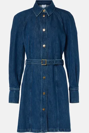 Patou Vestido camisero de denim