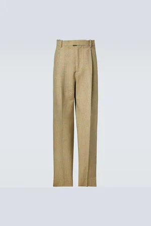 Bottega Veneta Pantalones rectos a cuadros Príncipe de Gales