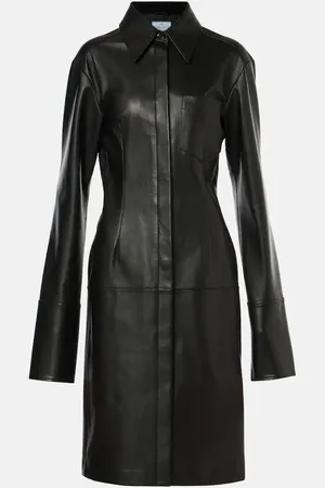 Sportmax Abrigo Oidio de piel