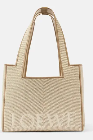 Loewe Tote Font Medium de lona en jacquard