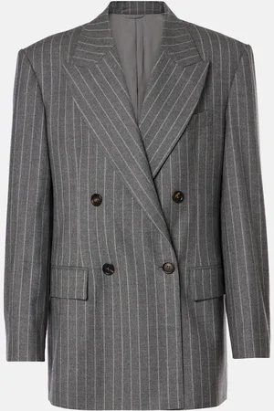 Brunello Cucinelli Blazer cruzado de lana virgen
