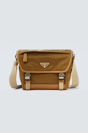 Prada Bolso al hombro de Re-Nylon con piel