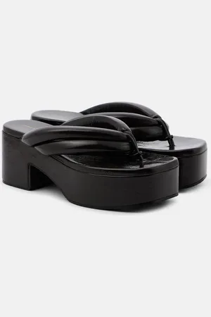 DRIES VAN NOTEN Sandalias con plataforma de piel