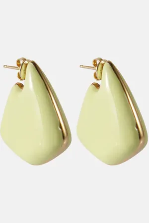 Bottega Veneta Pendientes Fin Small bañados en oro de 18 ct