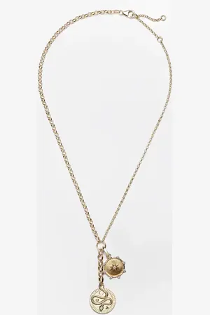 Foundrae Collar Wholeness & True Love de oro de 18 ct con diamantes