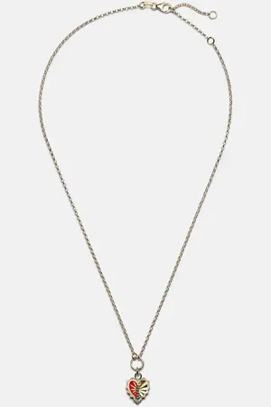 Foundrae Collar de cadena True Love de oro de 18 ct