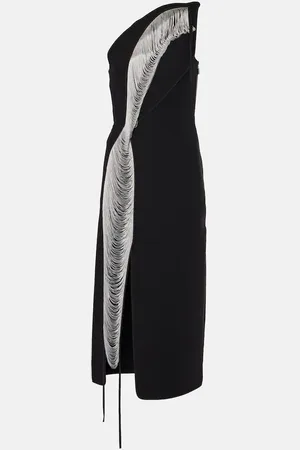 MATICEVSKI Vestido midi con flecos