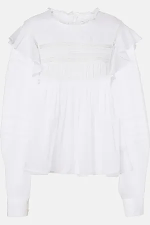 Marant Etoile Blusa Ganael de gasa de algodón