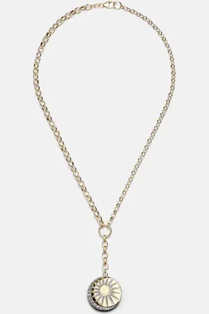 Foundrae Collar Balance de oro de 18 ct con diamantes
