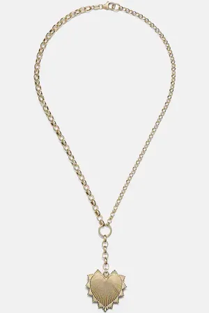 Foundrae Collar Oversized Love Token en oro de 18 ct