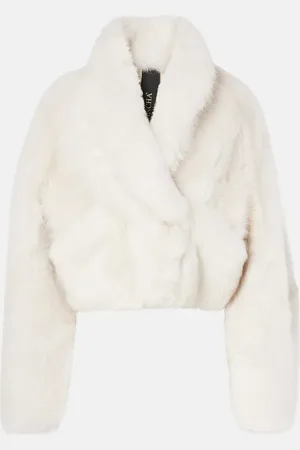 Blancha Chaqueta cropped de borrego