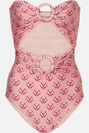 Adriana Degreas Bañador estampado con abertura