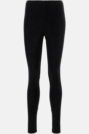 JUNYA WATANABE Leggings de terciopelo con glitter
