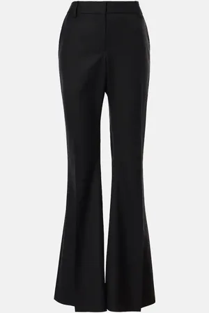 Nina Ricci Pantalones flared en gabardina de lana