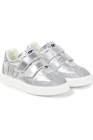 Dolce & Gabbana Zapatillas DG Original de piel con glitter