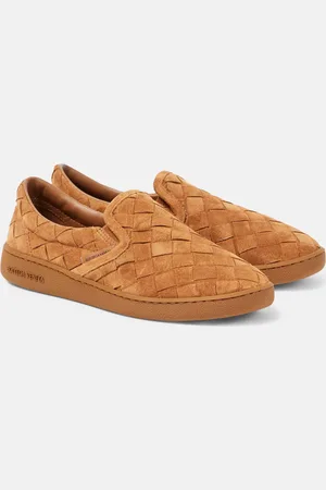 Bottega Veneta Zapatillas slip-on Sawyer de ante Intrecciato