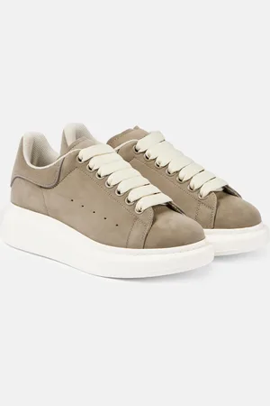 Alexander McQueen Zapatillas con plataforma Oversized de ante