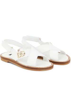 Dolce & Gabbana Sandalias de piel con logo