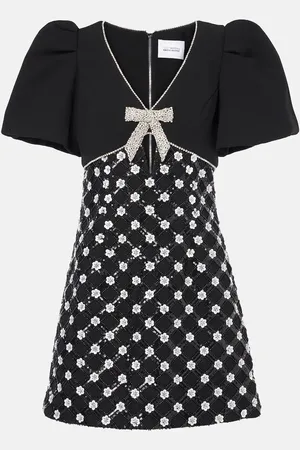 Rebecca Vallance Vestido corto Alvia con cristales y lentejuelas